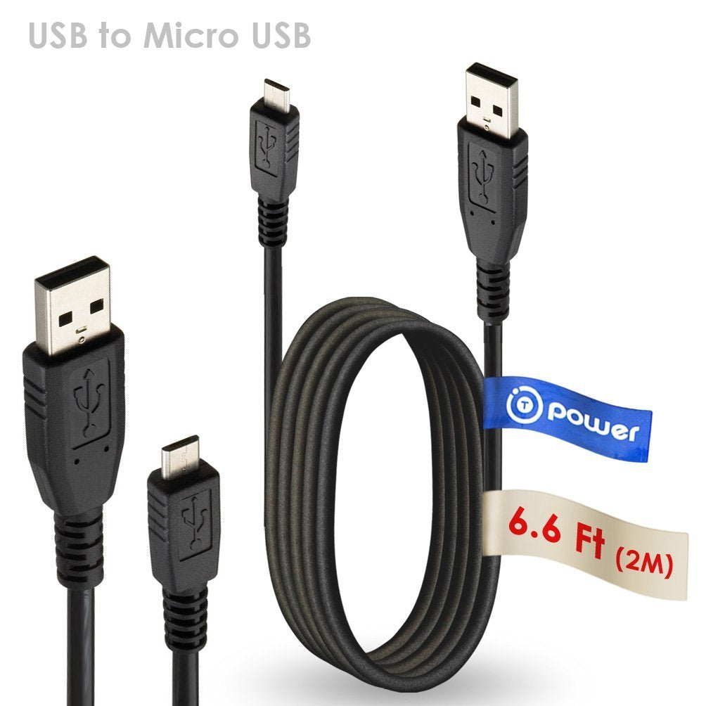 T-Power 5V 6 feet Cable Charger for HP Sprocket, Polaroid Zip, Fuji-Film INSTAX SP-2, Brother P-Touch Cube Plus PT-P710BT, Kodak Dock mini Mobile…