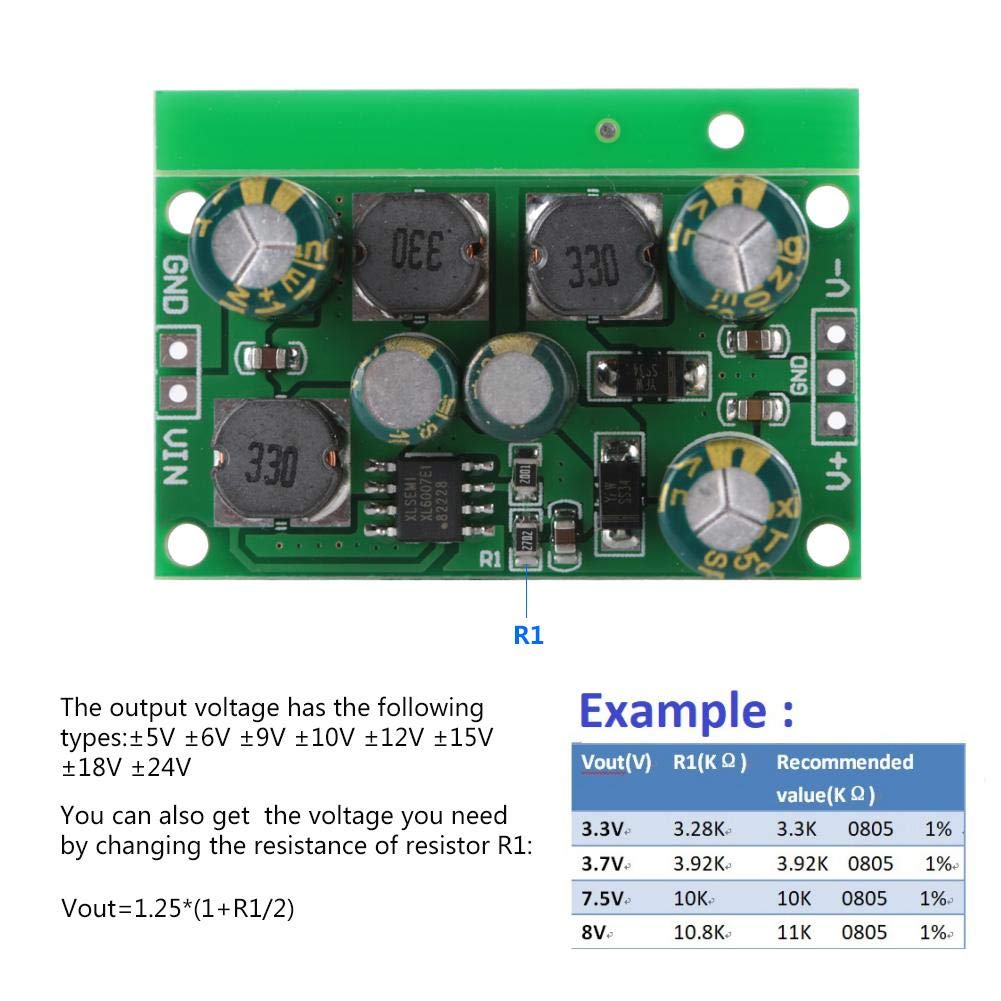 DC-DC Positive & Negative Voltage Boost Converter (Output Voltage ±5VDC)