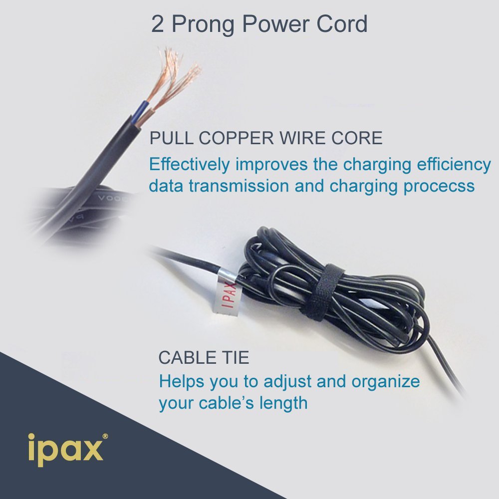 IPax 15ft USB Printer Cable AC Power Cord Compatible with HP Officejet Pro 4650 5740 6830 6968 6978 7740 8210 8216 8600 Plus 8610 8620 8630 8710 8720