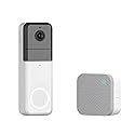 Wyze Wireless Video Doorbell Pro (Chime Included), 1440 HD Video, 1:1 Aspect Ratio: 1:1 Head-to-Toe View, 2-Way Audio, Night Vision (Renewed)