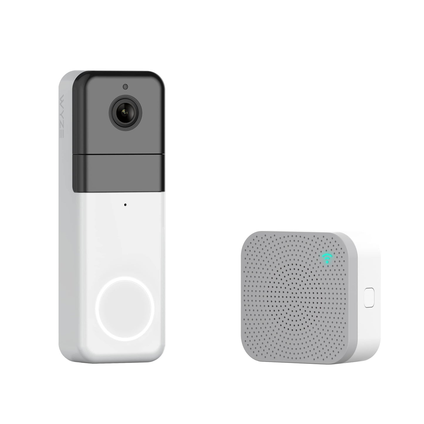 Wyze Wireless Video Doorbell Pro (Chime Included), 1440 HD Video, 1:1 Aspect Ratio: 1:1 Head-to-Toe View, 2-Way Audio, Night Vision (Renewed)