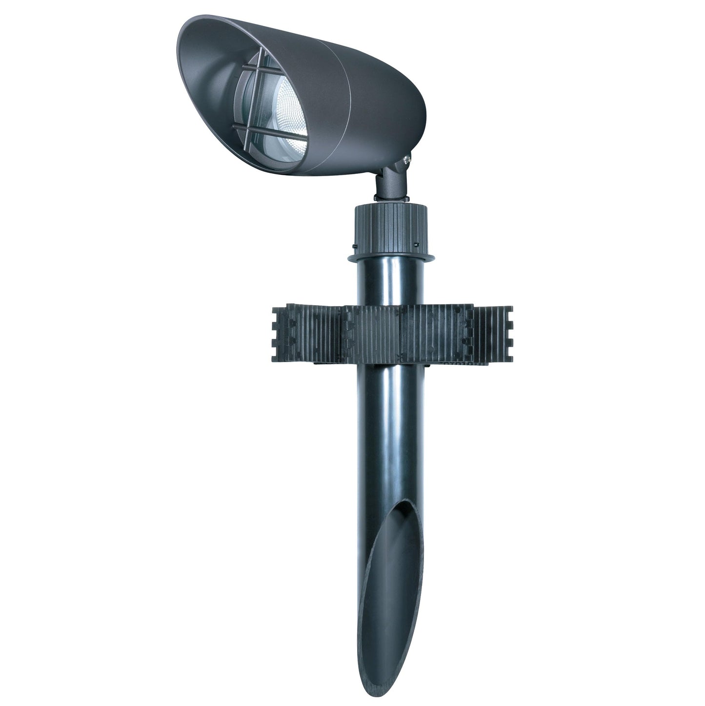 Nuvo Outdoor Light Stake Mounting Post, Ground Stake for Flood & Landscape Lighting, Replacement Spike for Yard & Path Lights, 2 Inch PVC, Dark Bronze