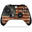 MightySkins Skin Compatible with Microsoft Xbox One X Controller - Vintage Flag | Protective, Durable, and Unique Vinyl Decal wrap Cover | Easy