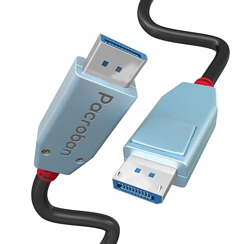 Pacroban 16K DisplayPort to DP 2.0 Cable (10ft) 80Gbps with Latches, 16K 60Hz, 8K 120Hz, 4K 240Hz, 1080p 240Hz, Bandwidth of 80Gbps, Dynamic HDR