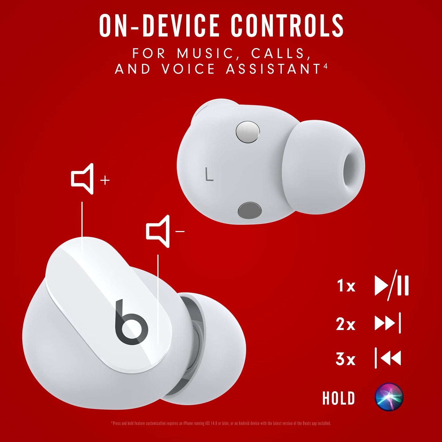 Beats Studio Buds - True Wireless Noise Cancelling Earbuds - Compatible with Apple & Android, Built-in Microphone, IPX4 Rating, Sweat Resistant