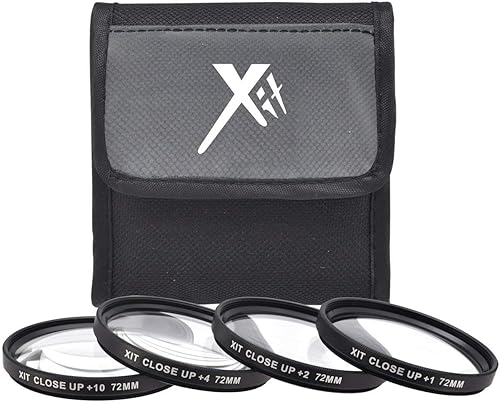 Hi Def 4-Pcs +1/+2/+4/+10 Close-Up Macro Lens for Nikon Z7 Z6 Z-7 Z-6 (72mm Compatible)