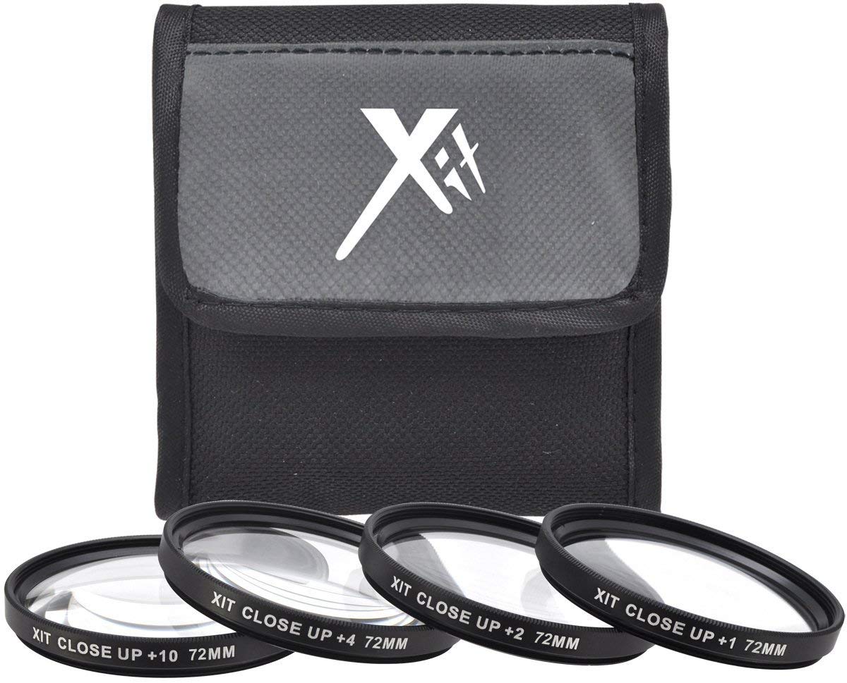 Hi Def 4-Pcs +1/+2/+4/+10 Close-Up Macro Lens for Nikon Z7 Z6 Z-7 Z-6 (72mm Compatible)