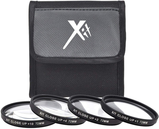 Hi Def 4-Pcs +1/+2/+4/+10 Close-Up Macro Lens for Nikon Z7 Z6 Z-7 Z-6 (72mm Compatible)