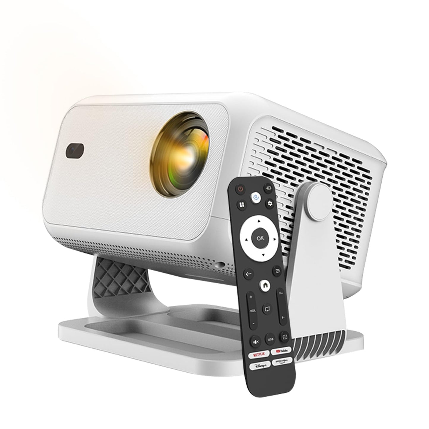 Netflix Officially 4K Smart Projector with WiFi and Bluetooth, AI Auto Focus 800 ANSI 1080P Native Portable Outdoor Indoor Home Video Projectors