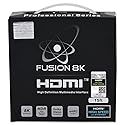 Fusion8K HDMI 2.1 Certified Cable Supports 10K 8K @60Hz and 4K @120Hz Compatible with All TVs, BluRay, Xbox Series X, PS5 (15 Feet)