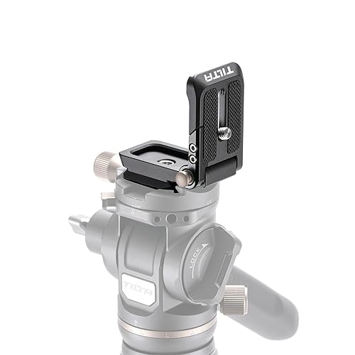 Tilta Foldable ARCA Baseplate - Black | Vertical and Horizontal Configurations | Single Unlock Button | 90° Swivel Mount | Weighs Only 2.45 Ozs