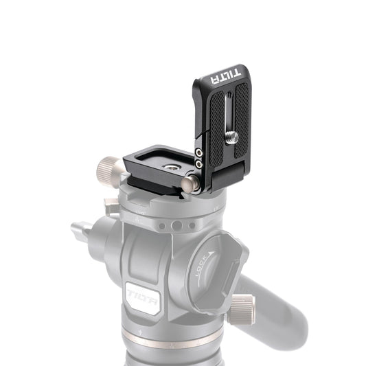 Tilta Foldable ARCA Baseplate - Black | Vertical and Horizontal Configurations | Single Unlock Button | 90° Swivel Mount | Weighs Only 2.45 Ozs