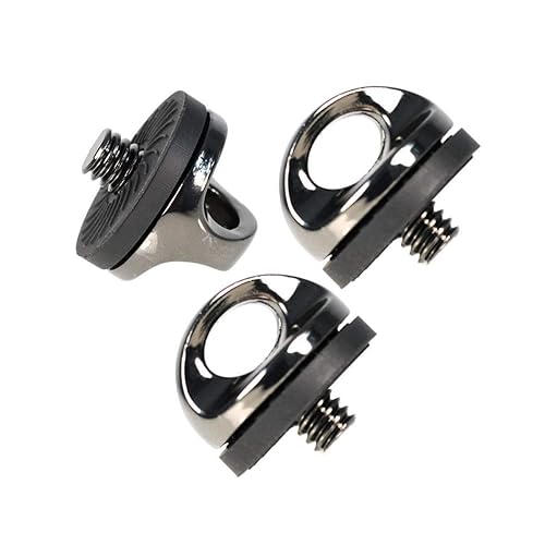 SaferCCTV Quick Install Metal Screw Holder for Quick Release Neck Strap/R-Strap/Neck Sling Strap,1/4 screw mouth Designed for cameras with quick