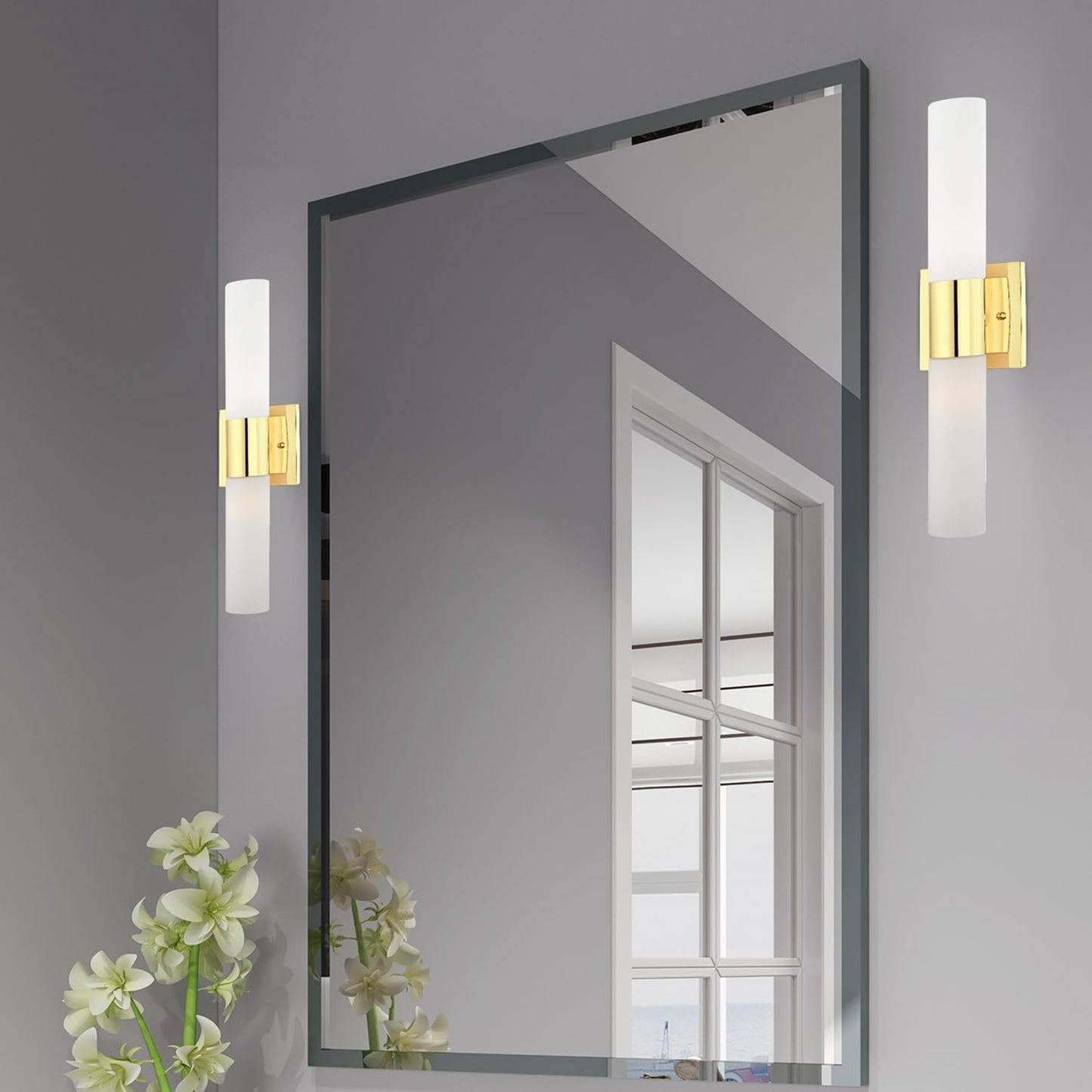 Livex Lighting 2 Lt Polished Brass ADA Bath Vanity