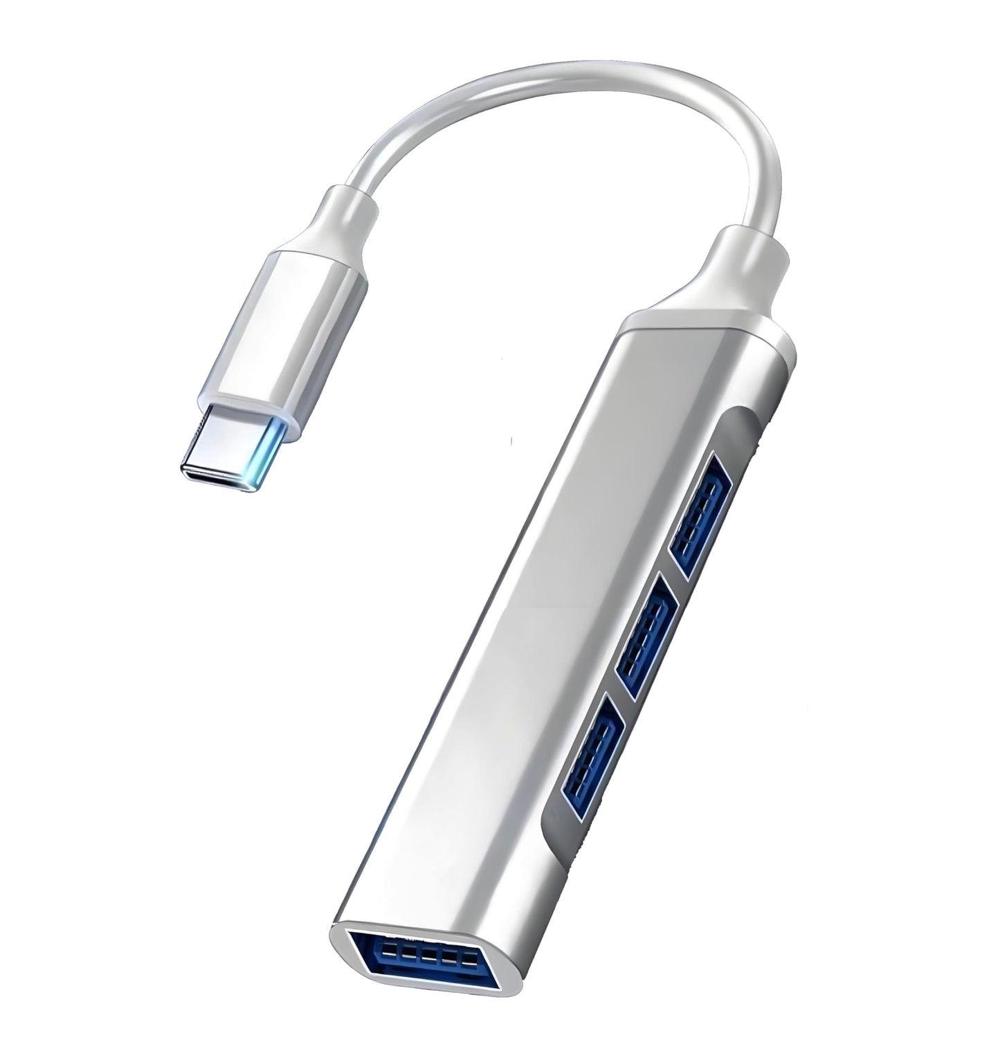 USB Type-C to Multi-Port USB Adapter, 1 Type-C, 4 USB 3.0 Ports (DUCK DANCE)