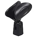 Rockville Universal Wireless Microphone Clip, Flexible Plastic, Copper Threading, 5/8" x 27, Secure Grip, Durable Build, Wide Compatibility, for Live
