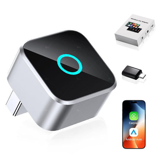 sowkim 2026 Upgraded Wireless CarPlay Adapter, Fast Auto Connect, Stable Connection, Mini Size Plug & Play Adapter for iPhone & Android Auto