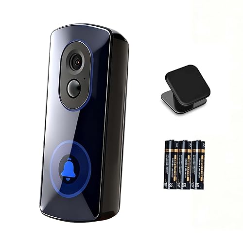 XMSLSPKJ WiFi Camera Outdoor Wireless,AA Battery Operated Security Camera,2 Year Battery Life,No Subscription,Built in Sd Card and Ai Detection
