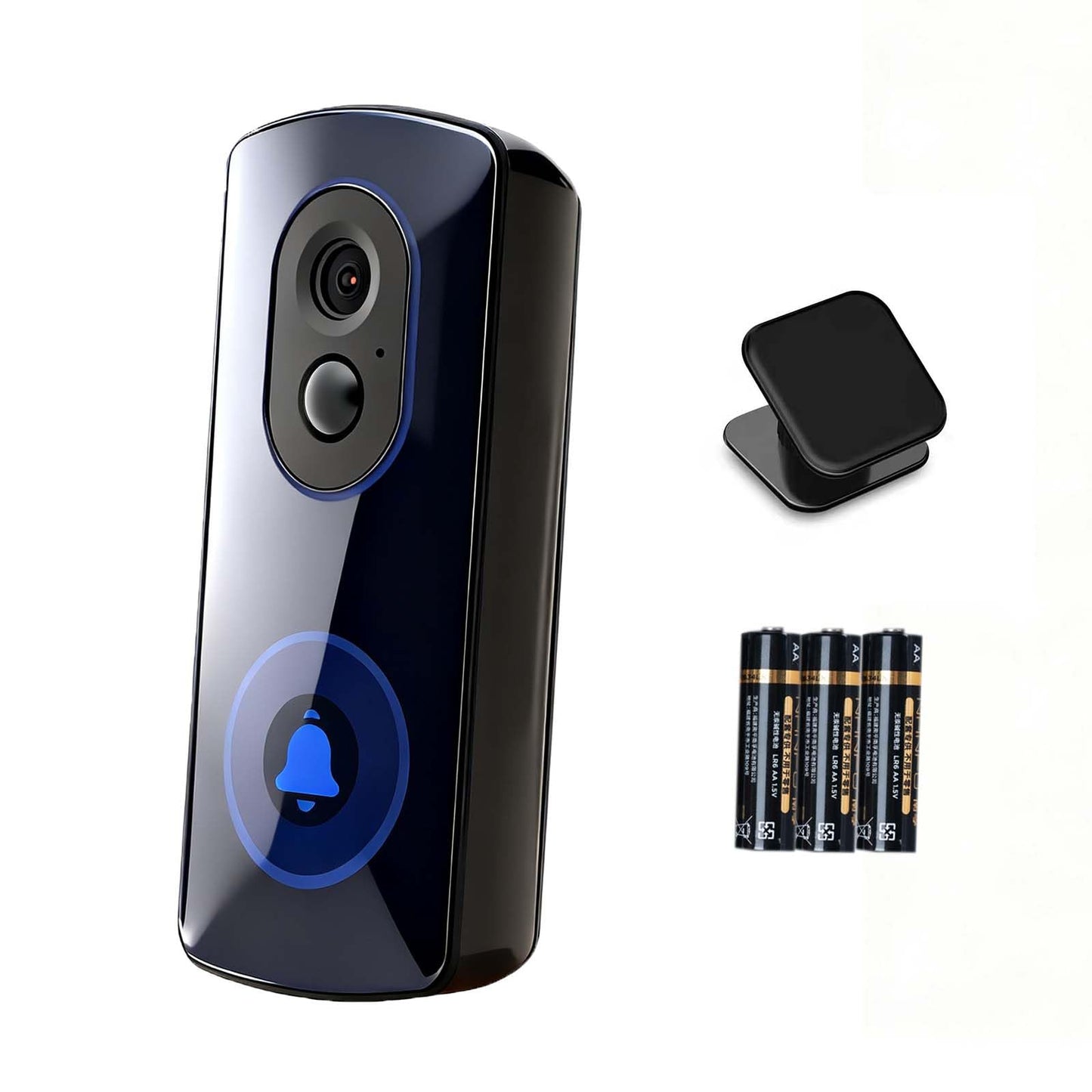 XMSLSPKJ WiFi Camera Outdoor Wireless,AA Battery Operated Security Camera,2 Year Battery Life,No Subscription,Built in Sd Card and Ai Detection