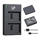 LP LP-E10 Battery Charger Pack, 1600mAh 2-Pack Battery & Dual Slot Charger, Compatible with Canon EOS Rebel T7, T6, T5, T3, T100, 4000D, 3000D, 2000D