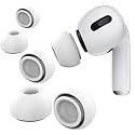 Earbudz [6 Pairs] Airpod Pro Tips Earbud Replacements for Apple Airpods Pro & Airpods Pro 2 2nd Generation - Small, Medium and Large (White)