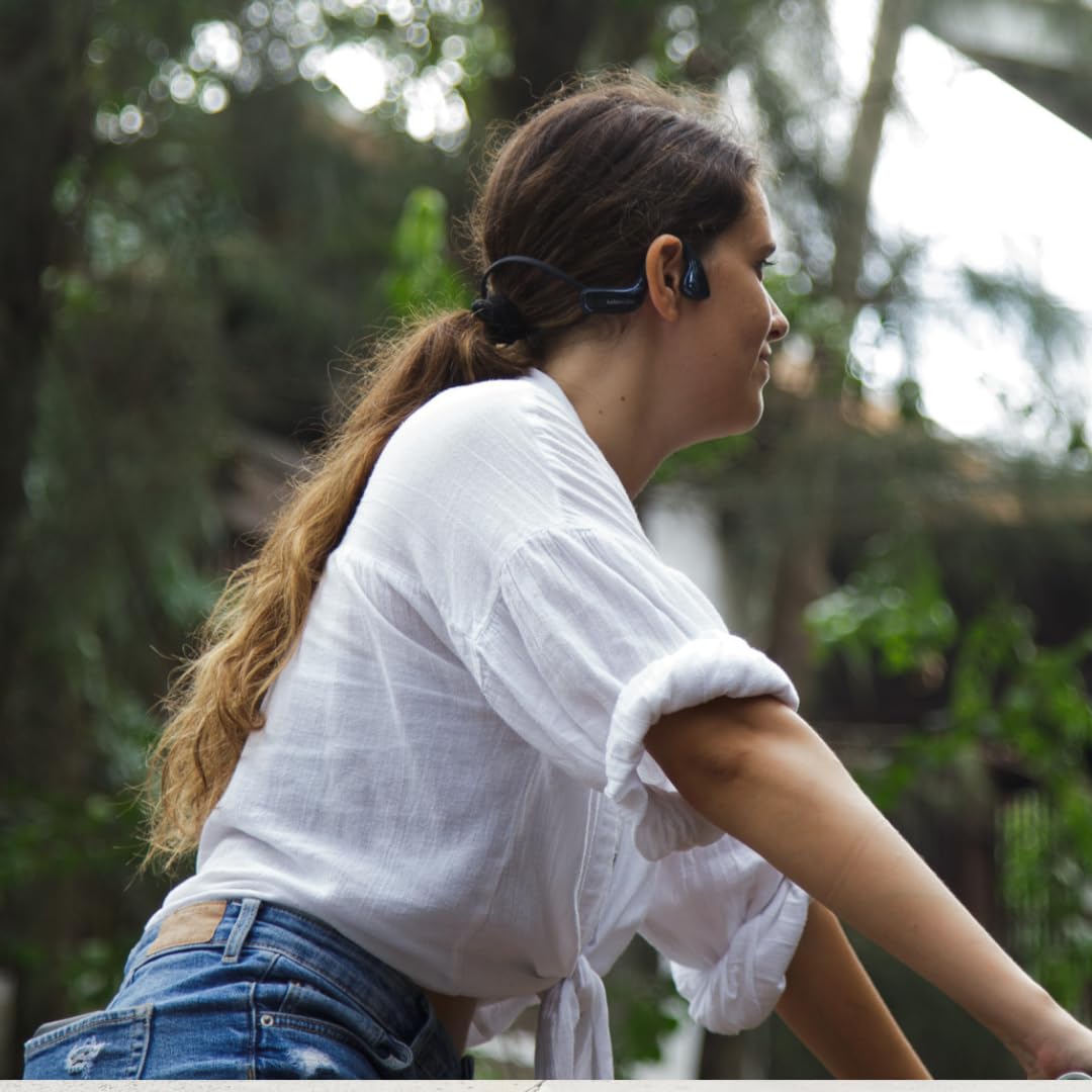 K KAIBOAUDIO Kaibo Flow - Bone Conduction Headphones with Noise-Cancelling Mic - Adjustable Headband - USB-C Quick Charge - IPX67 Waterproof - Sport…