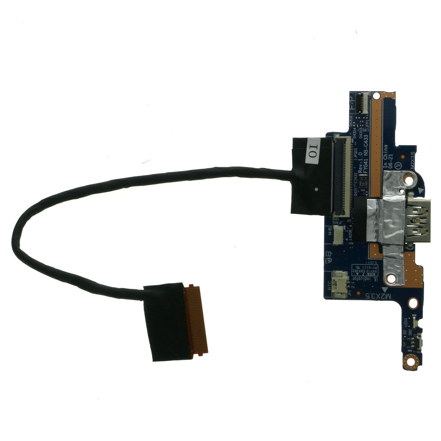 NS-C433 Power Button USB Board with Cable for Lenovo Yoga C740-14IML 5C50S24993 DC020024J10