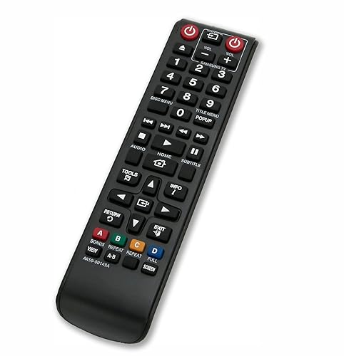 Replacement Remote Control for Samsung BD-J5900 BD-JM51 BD-F6500 Blu-ray Disc Player