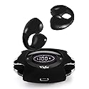 Wigfar Open Ear Headphones True Wireless Bluetooth Headphones, Ear Clip Earbuds, Sweat Resistant, Fast Charging, 24HRS Playtime, Open Ear Earbuds…