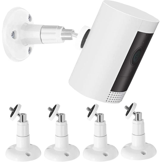 4 Pack JYtrend Wall Mount for Ring Stick Up Cam & Indoor 1st Gen Cam, 360 Degree Swivel Adjustable Mounting Bracket for Wyze V4 V3, for Arlo Pro 4 3