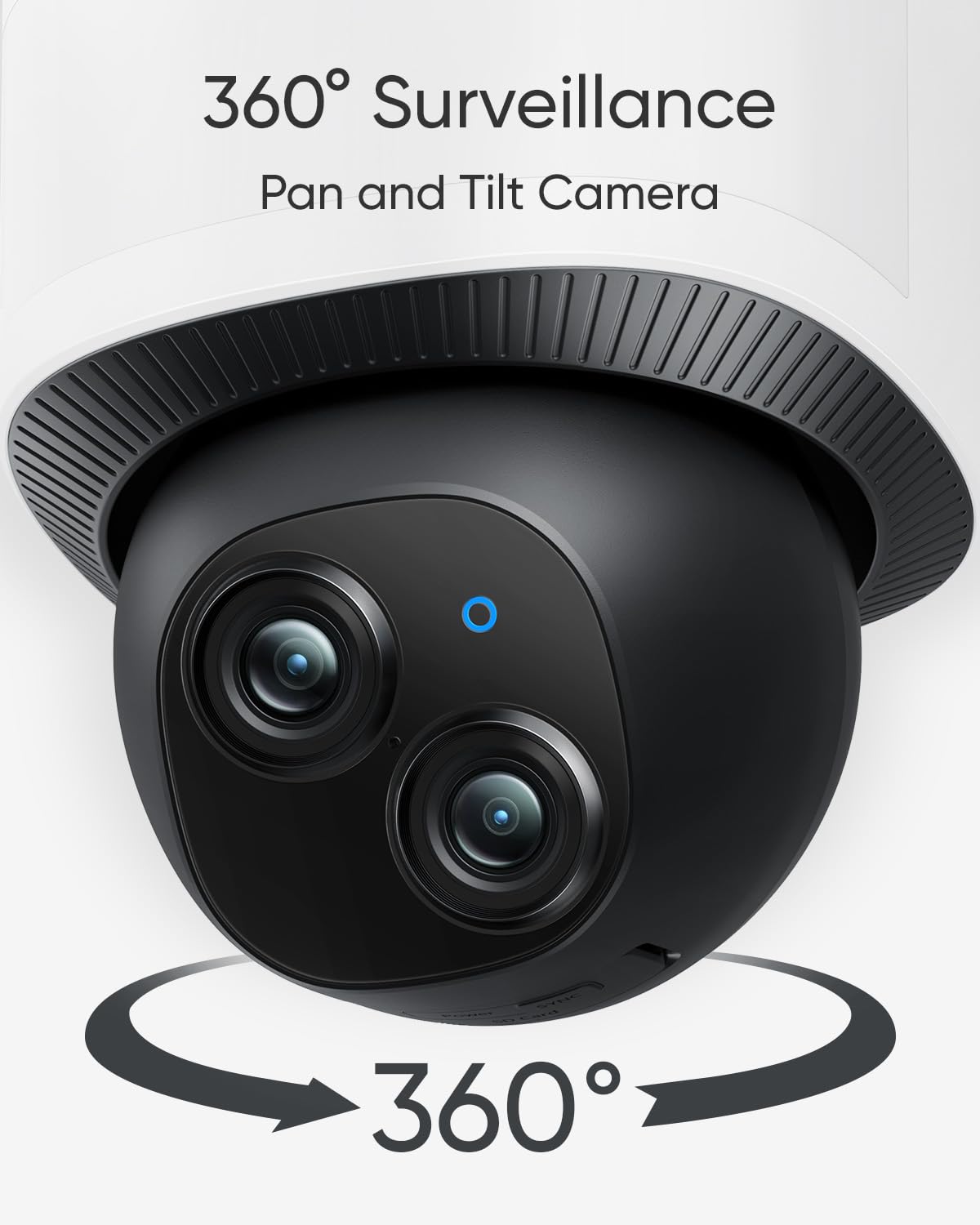 eufy Security Floodlight Camera E340 Wired,360° Pan and Tilt,24/7 Recording,Dual-Band Wi-Fi, 2,000 Lumens,Motion-Activated,Dual Camera,HomeBase 3