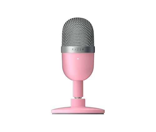 Razer Seiren Mini - USB Condenser Microphone for Streaming (Compact with Supercardioid Polar Pattern, Tiltable Stand, Integrated Shock Absorber)