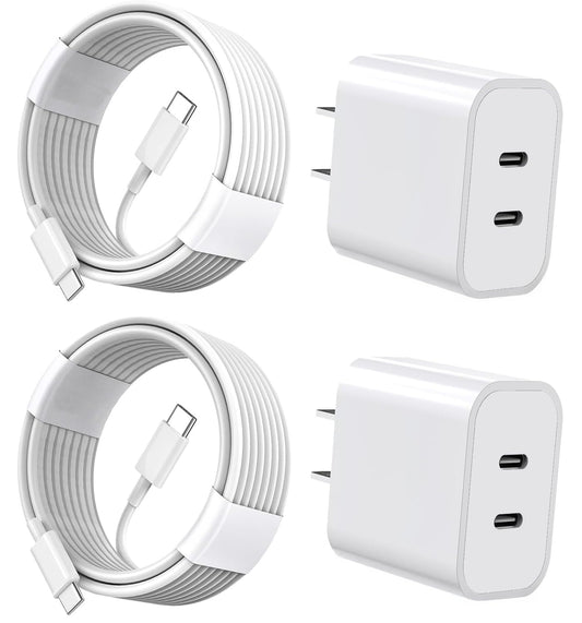 iPhone 16 15 Charger Fast Charging, USB C Charger Block with Long USB C Charging Cable Cord for iPhone 16 Pro Max/16 Pro/16 Plus, 15 Pro Max/15