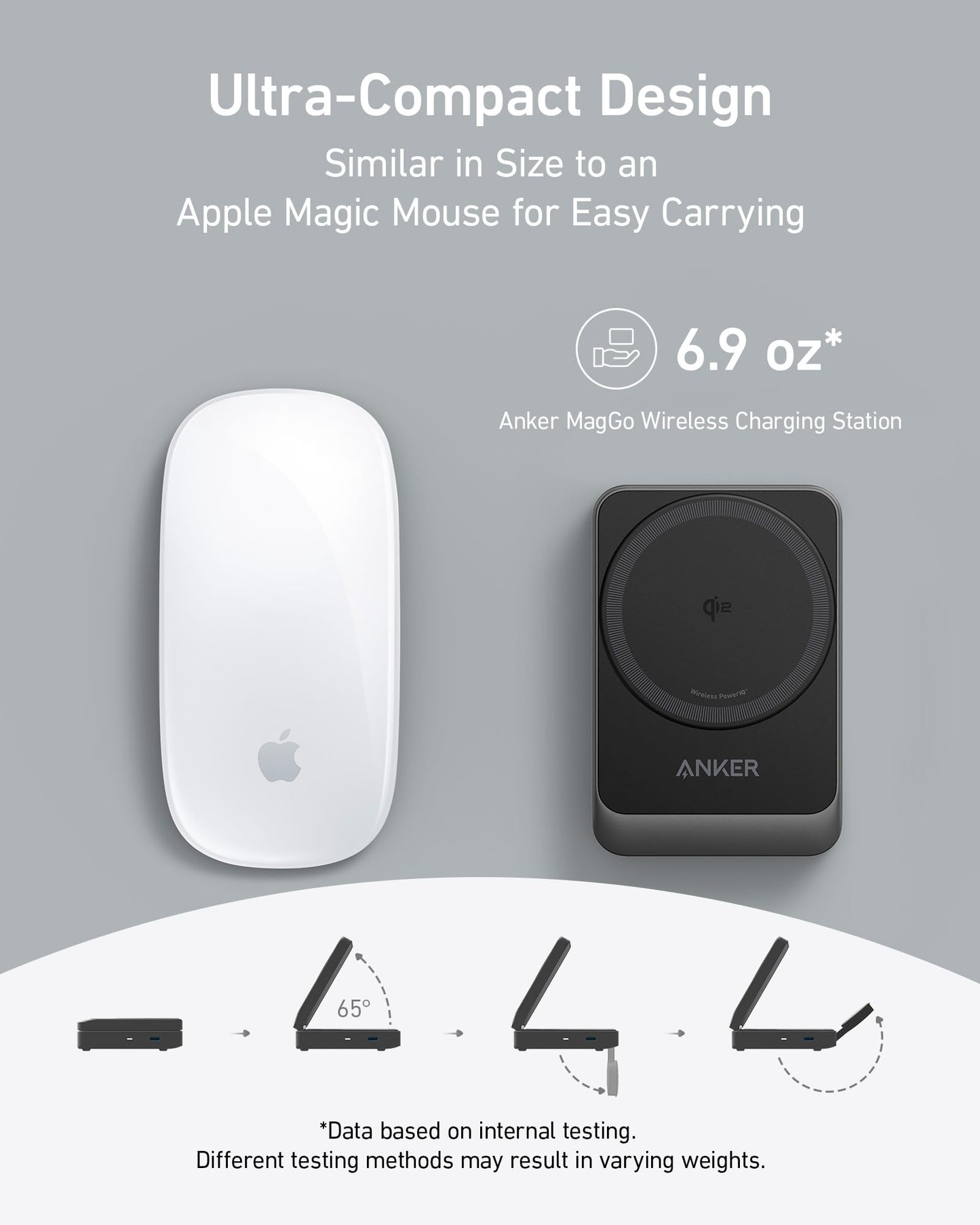 Anker MagGo 3-in-1 MagSafe-Compatible Qi2 15W Foldable Charging Station