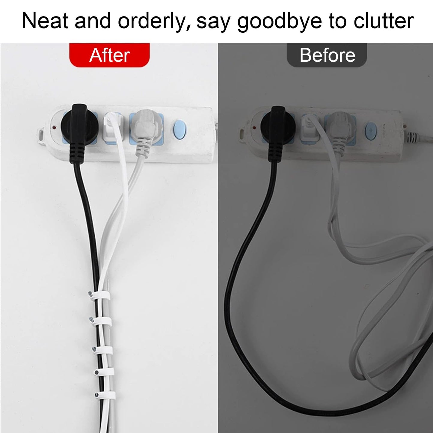Ethernet Nails Cable Clips - 200 Pieces 8mm Ethernet Cable Clips with Nails Cord Holder for Cat5 Cat6 Cat7 Cat8 RJ45 Cable and Telephone line Flat