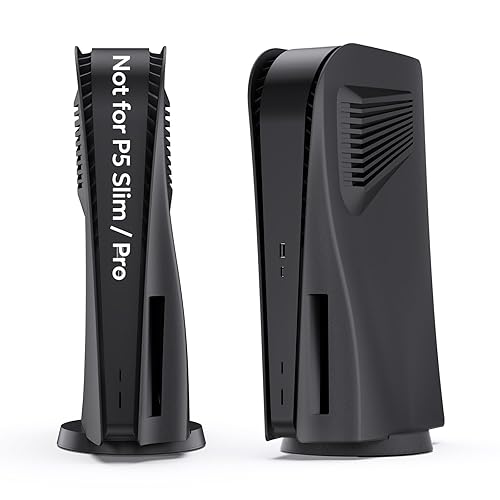 innoAura P5 Plates Cover Faceplates for 2020 Model P5 Disc Edition, Enhanced Cooling Vents & Dust Filter, Anti-Scratch Protective Case with Heat