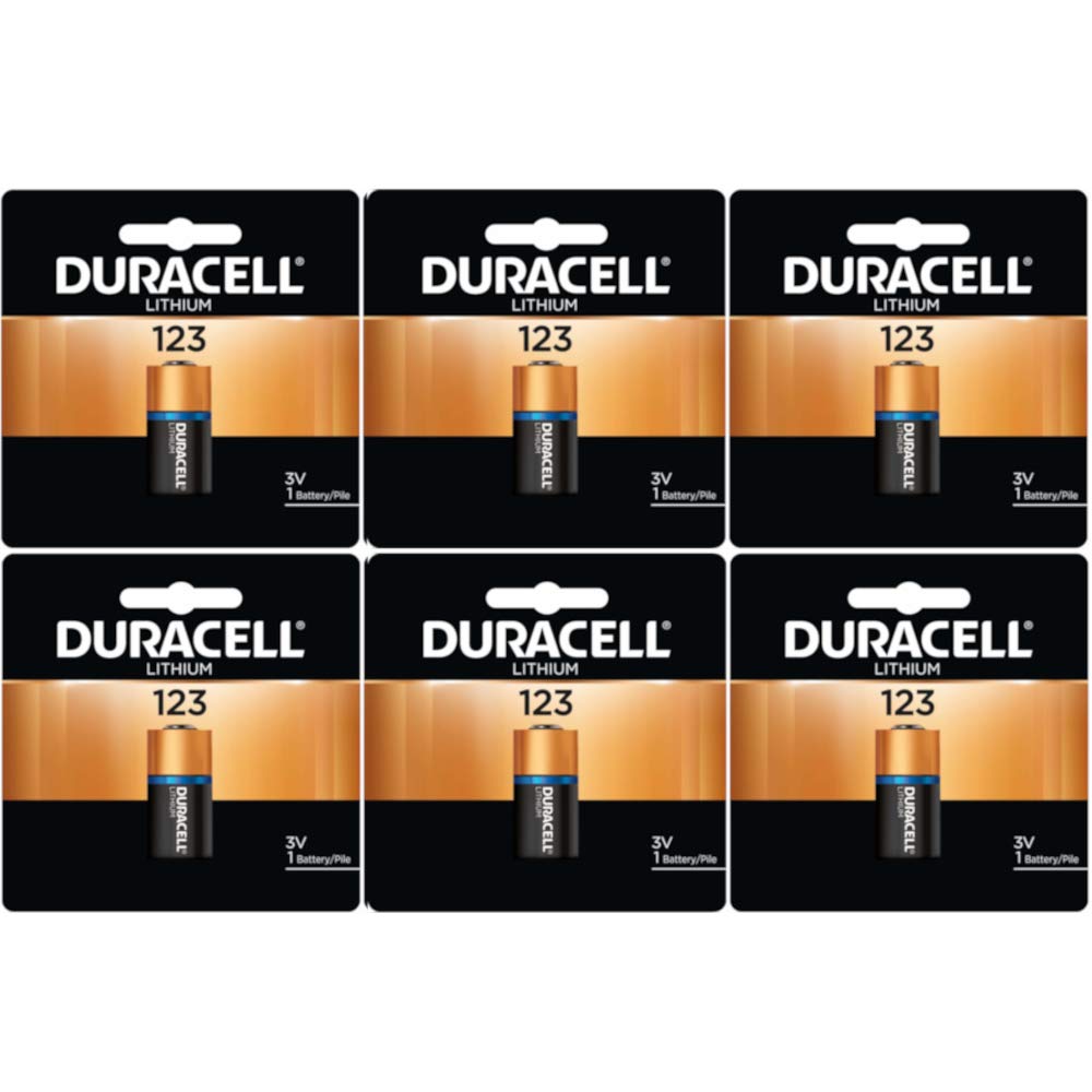 Duracell Lithium Photo Battery (123), 3 Volt (PKG of 6)
