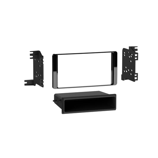 Metra 99-7015CHG Single DIN Dash Kit with Pocket for 2014- Mitsubishi Outlander (Charcoal)