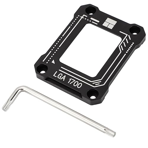 Thermalright LGA1700-BCF Black V2 CPU Retainer,Intel 12/13/14th Anti-Bend Retainer, LGA1700 CPU Retainer Clamp, LGA17XX Corrective CPU Bend Retainer