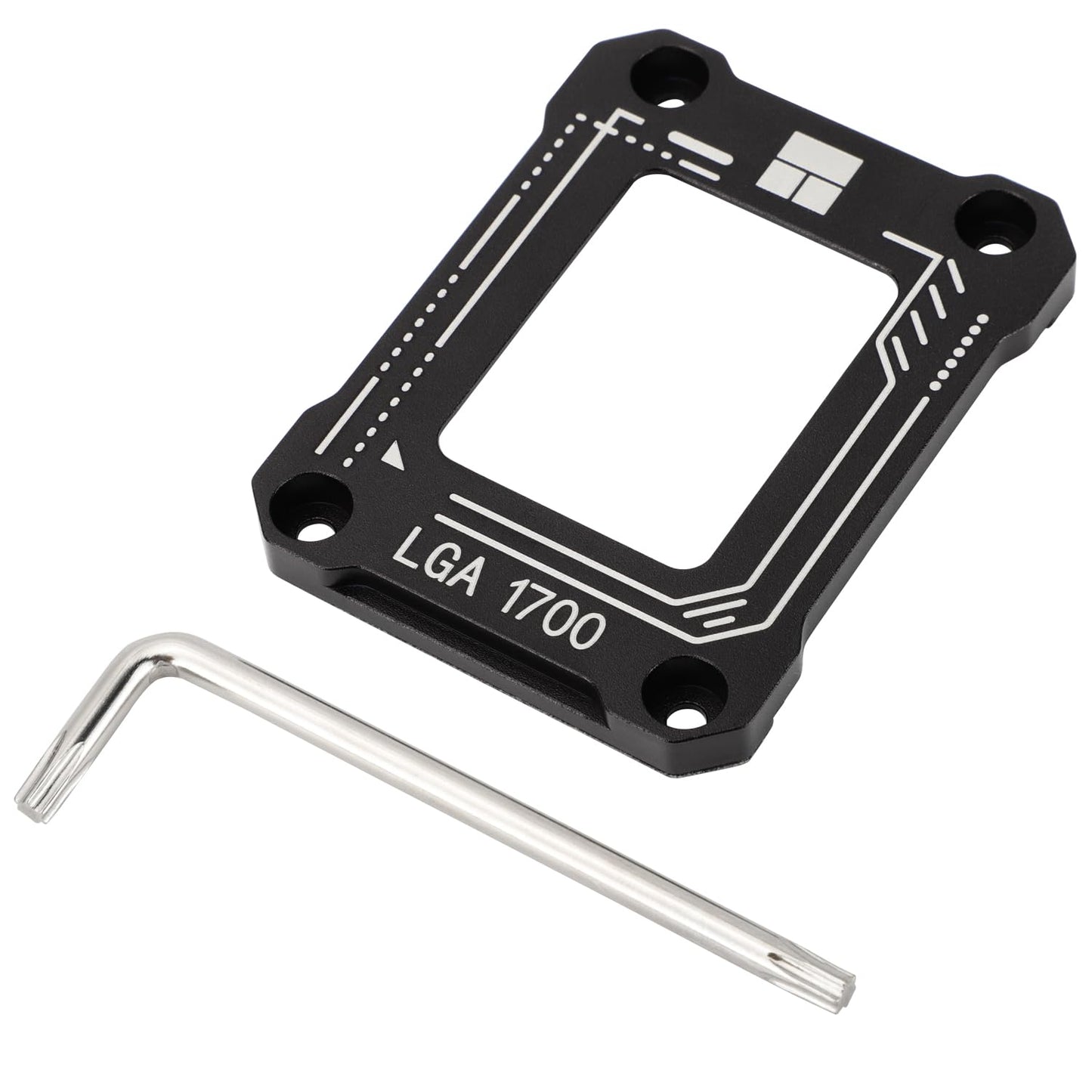Thermalright LGA1700-BCF Black V2 CPU Retainer,Intel 12/13/14th Anti-Bend Retainer, LGA1700 CPU Retainer Clamp, LGA17XX Corrective CPU Bend Retainer