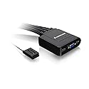 IOGEAR 4-Port USB KVM Switch with Cables and Remote GCS24U, Black