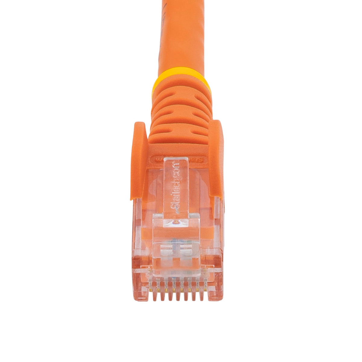 StarTech 75ft CAT6 Ethernet Cable - Orange CAT 6 Gigabit Ethernet, 100W PoE RJ45 Network/Patch Cord Snagless, Strain Relief
