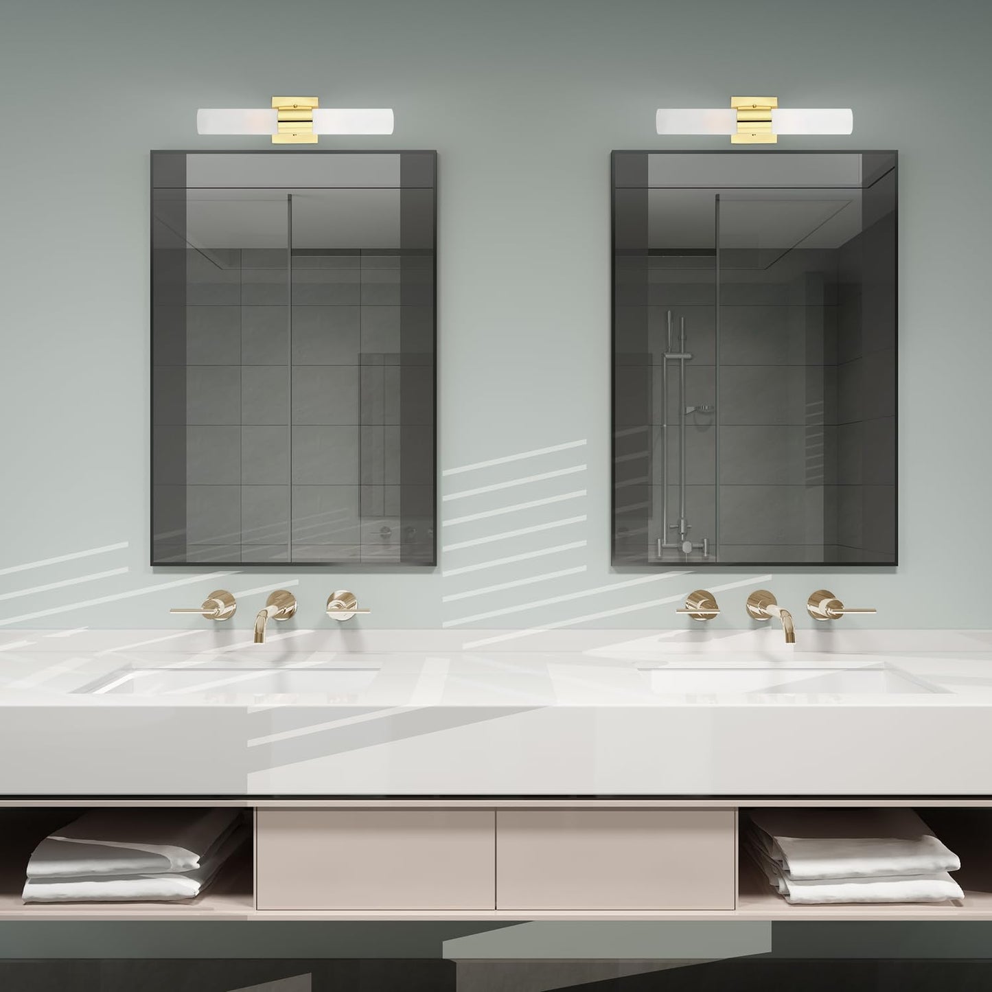 Livex Lighting 2 Lt Polished Brass ADA Bath Vanity
