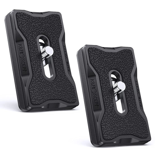 K&F Concept K-28 Camera Tripod Quick Release Mounting Plate 2 Pack