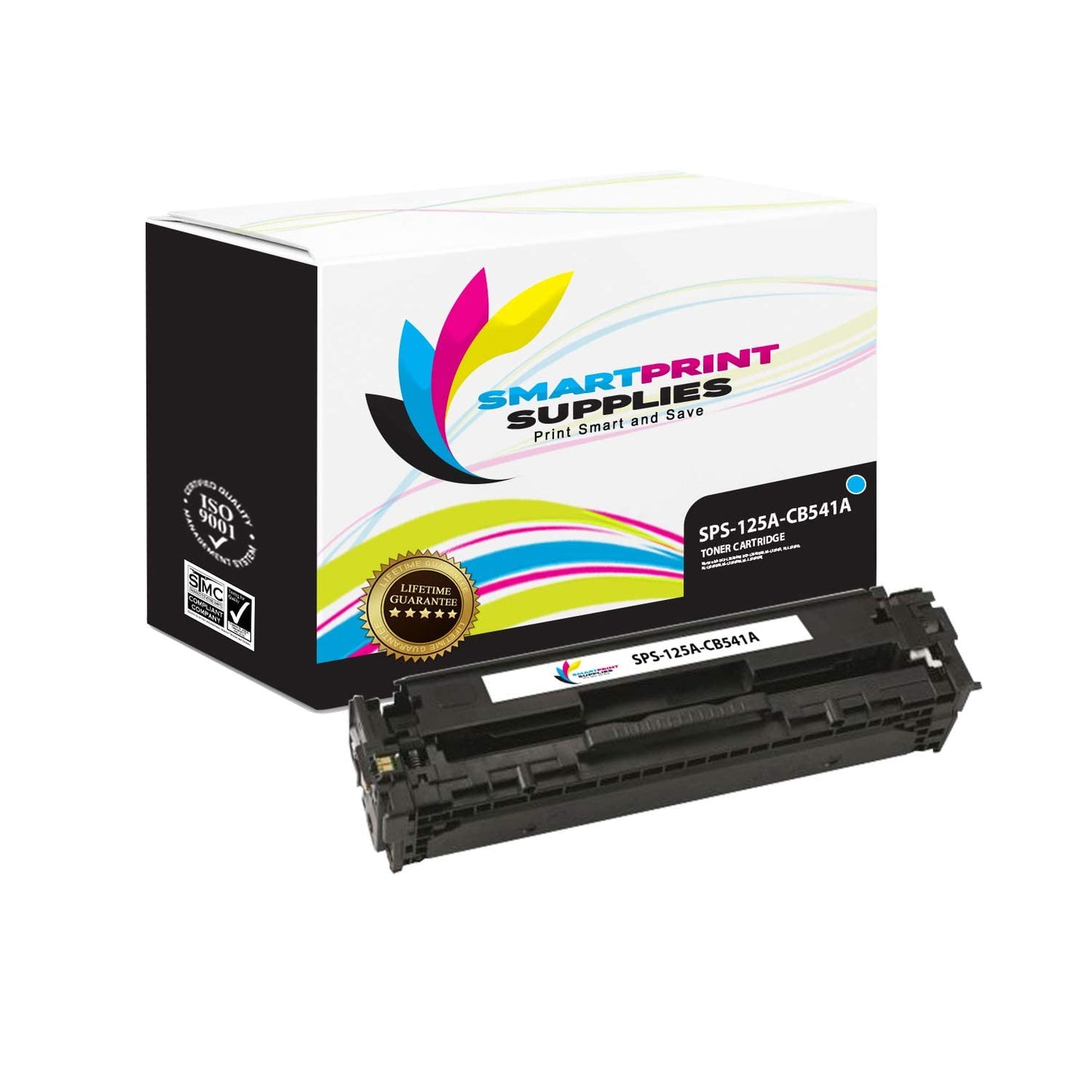 Smart Print Supplies Compatible 125A Toner Cartridge Replacement for HP LaserJet CP1215 CP1515 CP1518, CM1312 Printers (CB541A Cyan, CB543A Magenta