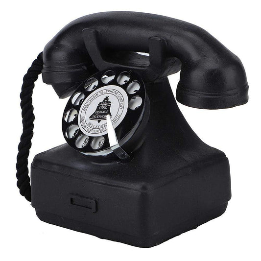 Antique Decorative Telephone, Corded Digital Vintage Telephone Classic Retro Landline Telephone Decorative Rotary Dial with Hanging Headset for Home