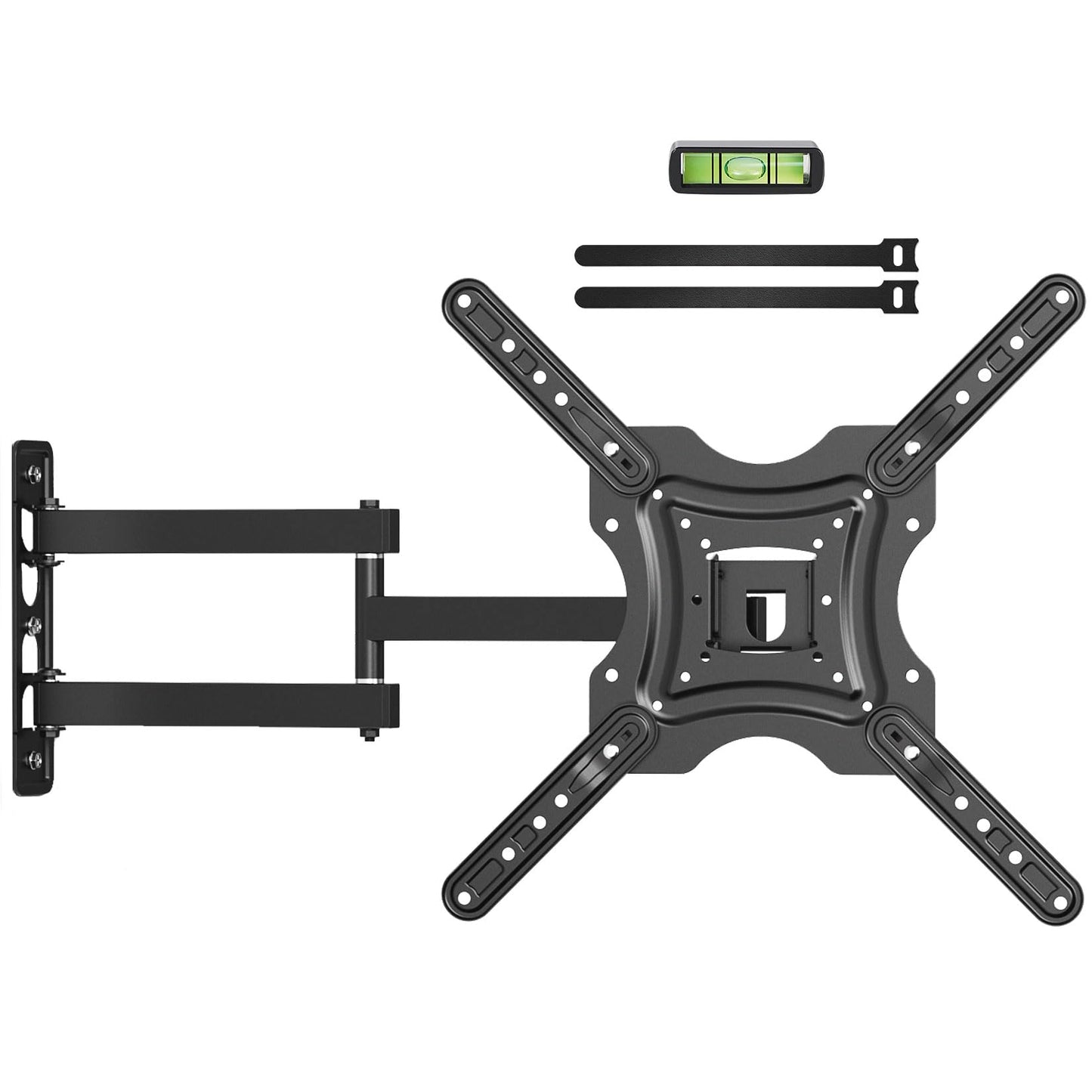 Full Motion TV Wall Mount, TV Mount for 26-55 inch LED TVs Monitors, Tv Brackets for Wall Mount with VESA 400x400mm up to 77lbs, Swivel Tilt Extension