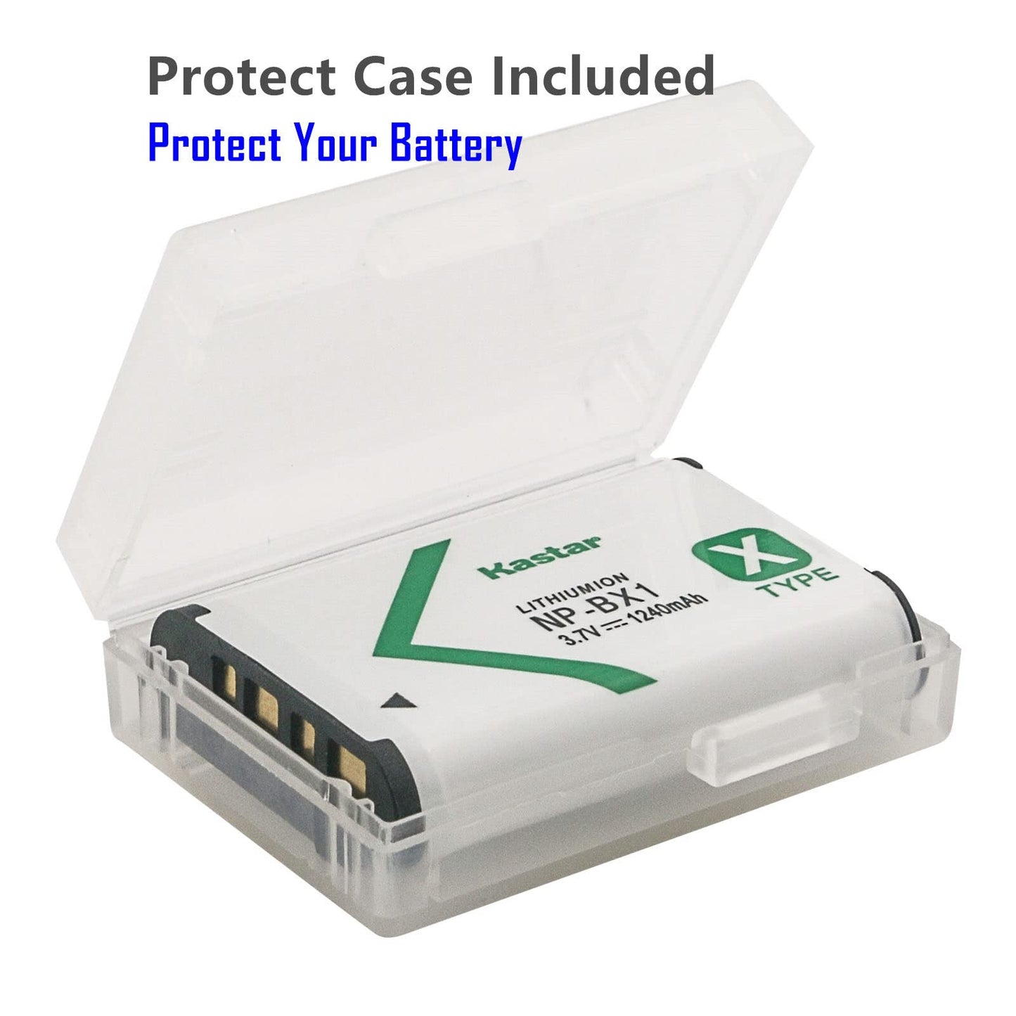Kastar Battery (X2) & LCD Slim USB Charger Replacement for Sony NP-BX1 Cyber-Shot DSC-HX50V HX300 RX1 RX1R RX100 RX100 II RX100M II RX100 III RX100M3