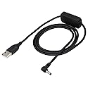 zdyCGTime USB 2.0 Male to 90° dc 3.5 * 1.35mm Male 5v Elbow Boost line,USB to Type H Barrel Cable,USB 12v Cable,Suitable for Desk Lamps,mini