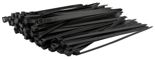 Pro Tie Heavy Duty Cable Ties, Self-Locking Nylon Cable Wire Ties for Indoor and Outdoor Use | 7.9-Inch, 120 lbs. Tensile Strength, UV Black Nylon